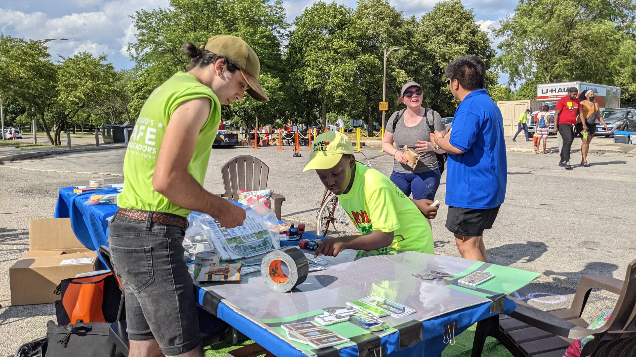 VZ Outreach at Juneteenth bike ride